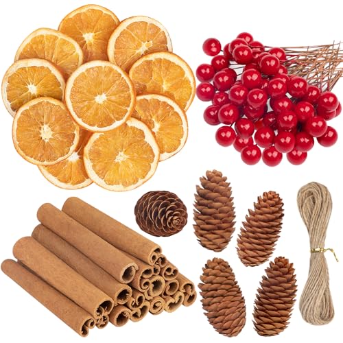 Natur Weihnachtsdeko 25 MELLIEX 76 Stück Potpourri Weihnachten, Natur Weihnachtsdeko...