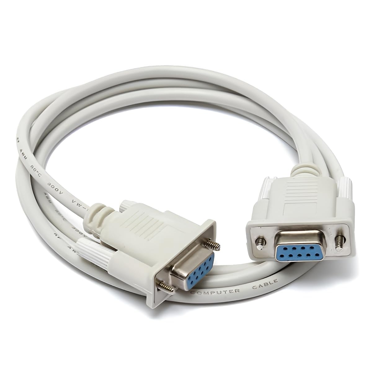 DB9 RS232-9 PIN Female To 9-pin Female Serial Cable Converter Extension Cable For PC, Graph Plotter, Modem, Bar code machine, PDA,1.5 meter (DB 9 PIN Female To Female)-image-42