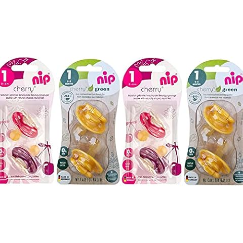 NIP Cherry - Chupete redondo de látex natural Cover