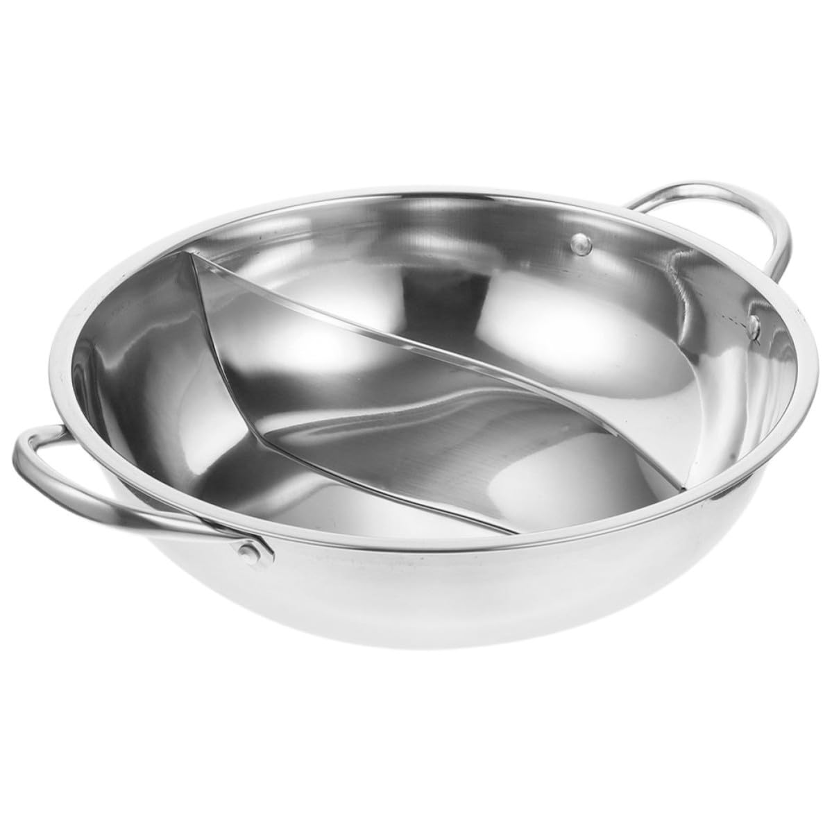 Casserole Shabu Shabu Healvian à double compartiment en inox