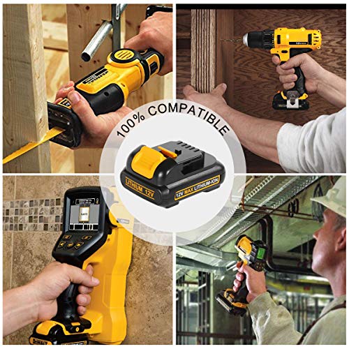 Batterie Li-ion 12V 3,0 Ah pour Dewalt DCB127 DCB124 pack de 2
