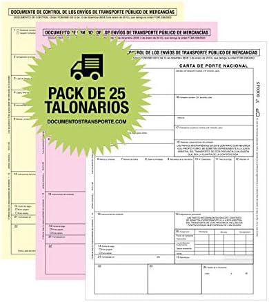 Modelo Carta De Porte Nacional (Adaptada A OFOM 2861