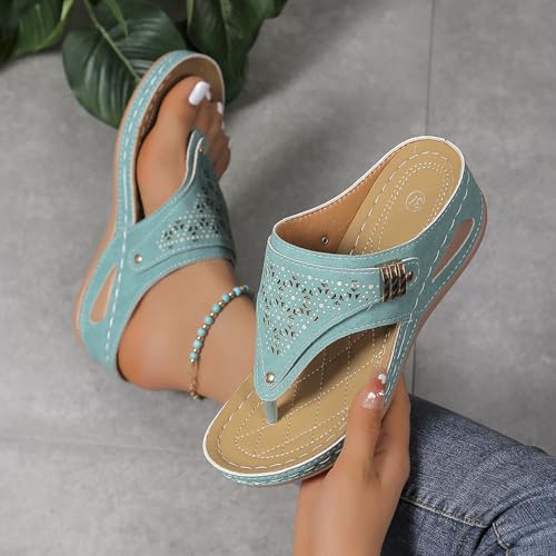 Sandals For Women 2025 Flip Flops For Women Beach Vacation Essentials Platform Arch Support Summer Comfortable Elegant Casual Slippers Shoes3