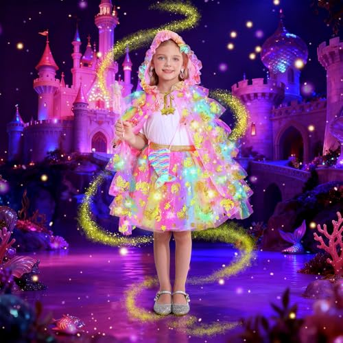 Disfraz Princesa Sirena para Niñas 3-8 años miniatura 2