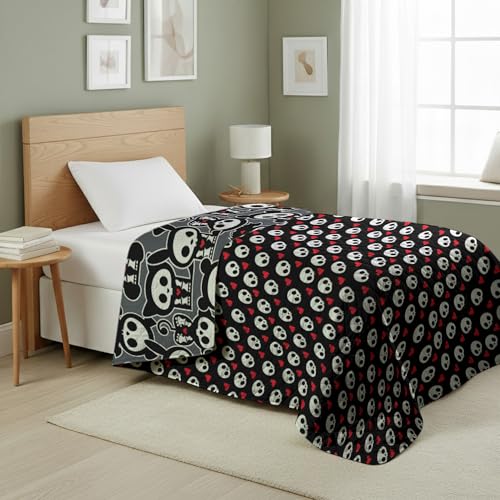 Image of Northwest Skelanimals Party Quilted Throw Blanket 60x80 inches
