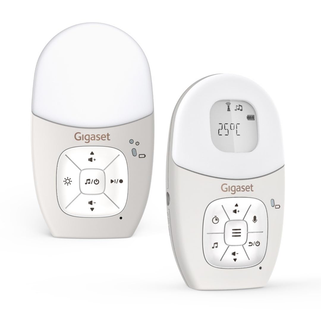 Gigaset BABY 100 Audio Baby Monitor DECT 300m Luce notturna Grigio caldo