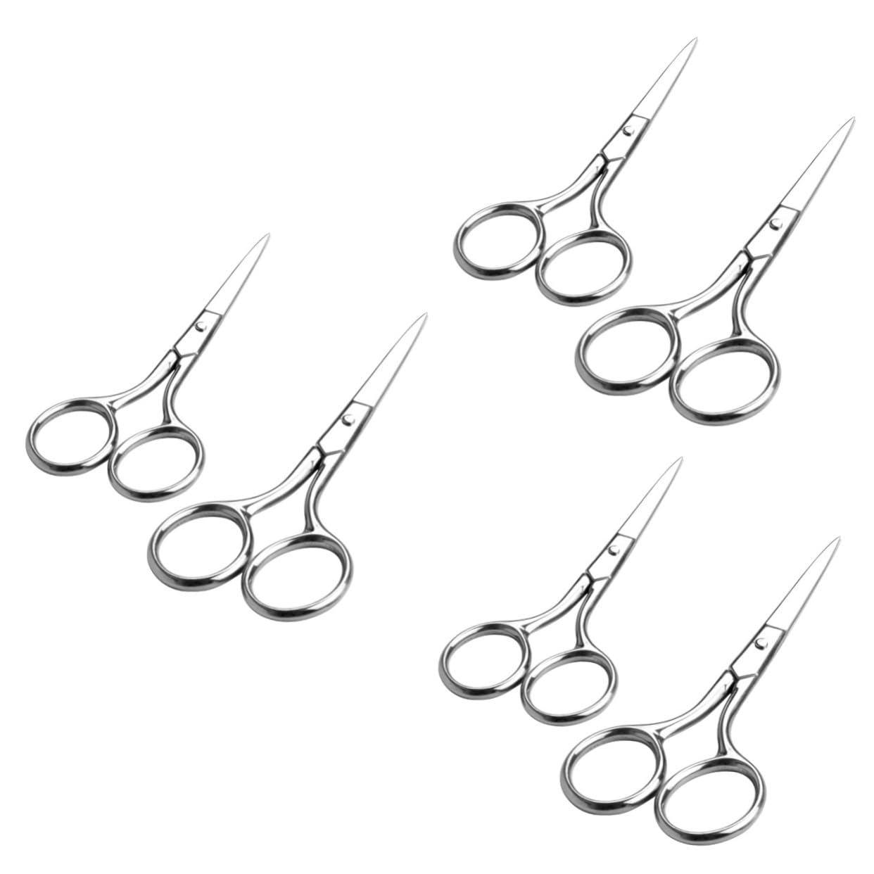 FOMIYES 6 Pz forbici per del naso rasoio per orecchie e naso tagliacapelli per il naso forbice toelettatura cane accessori forbici per sopracciglia rifinitore per sopracciglia