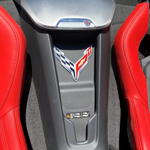 C8 Corvette Waterfall Wireless Phone Charging Bay Crossed Fl