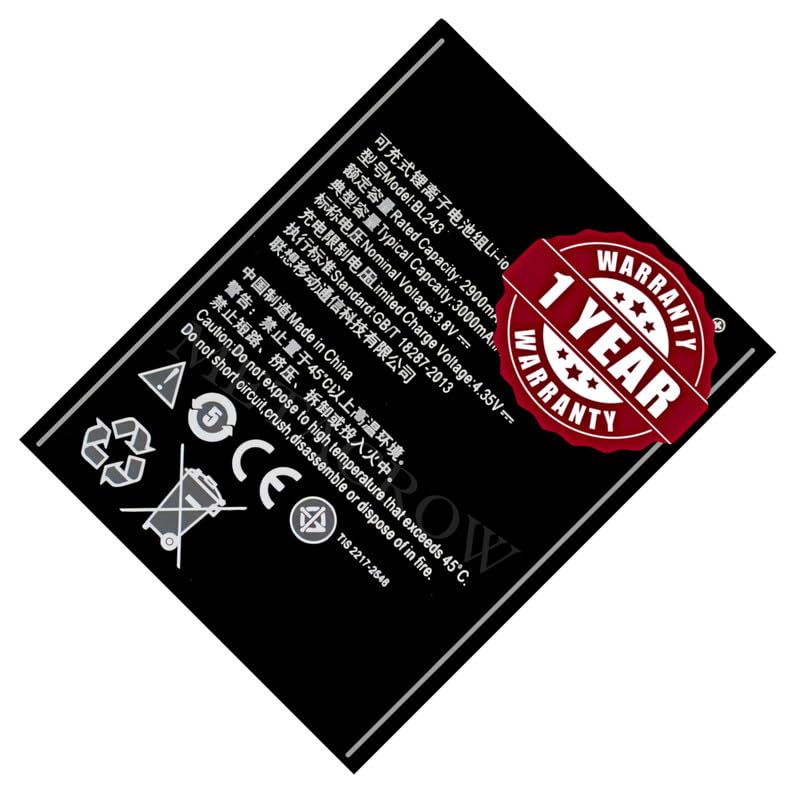 Image of Original BL243 Battery Compatible for Lenovo K3 Note - (3000mAh) - 1 Year Warranty BC45