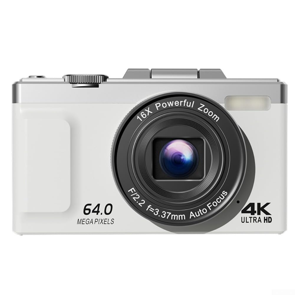 Aparat do vlogowania 4K 64 MP Flip Screen Selfie (czarny)