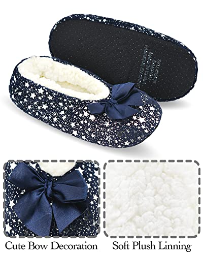 Image of Keyela Women Cozy Warm Slipper Socks, Non Slip Gripper Indoor House Socks | Soft warm cozy fabric, gripper anti-slip bottom for bedroom, lounge and all indoor daily use