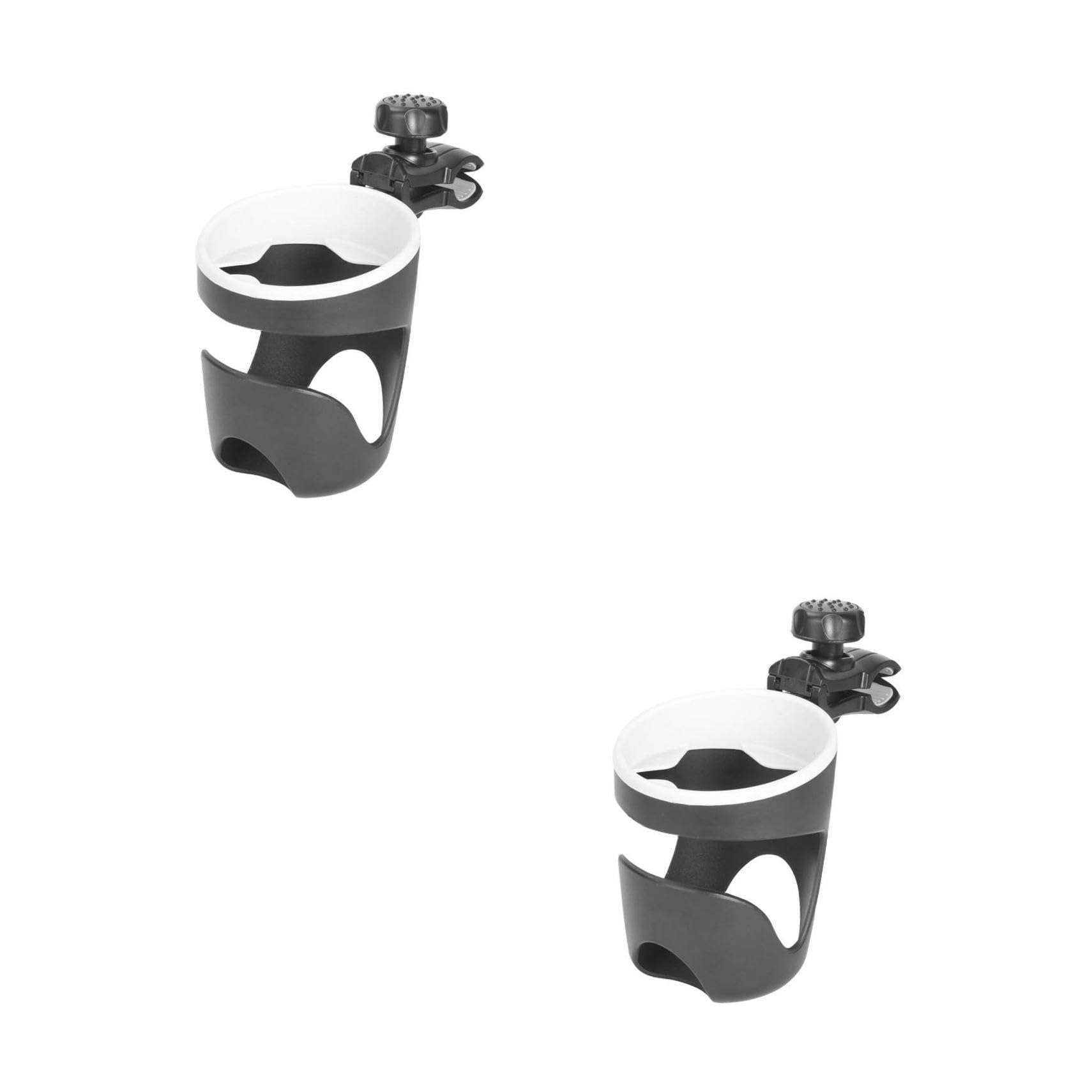 YARNOW 2 Pezzi Portabottiglie per Passeggini Nero Organizzatore per Bottigli Tazze Accessorio per Carrozzine Facile Trasportare