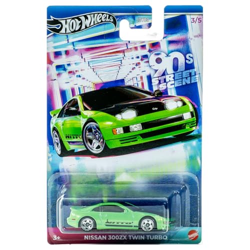 Hot Wheels Nissan 300ZX Twin Turbo verde 1:64 miniatura 1