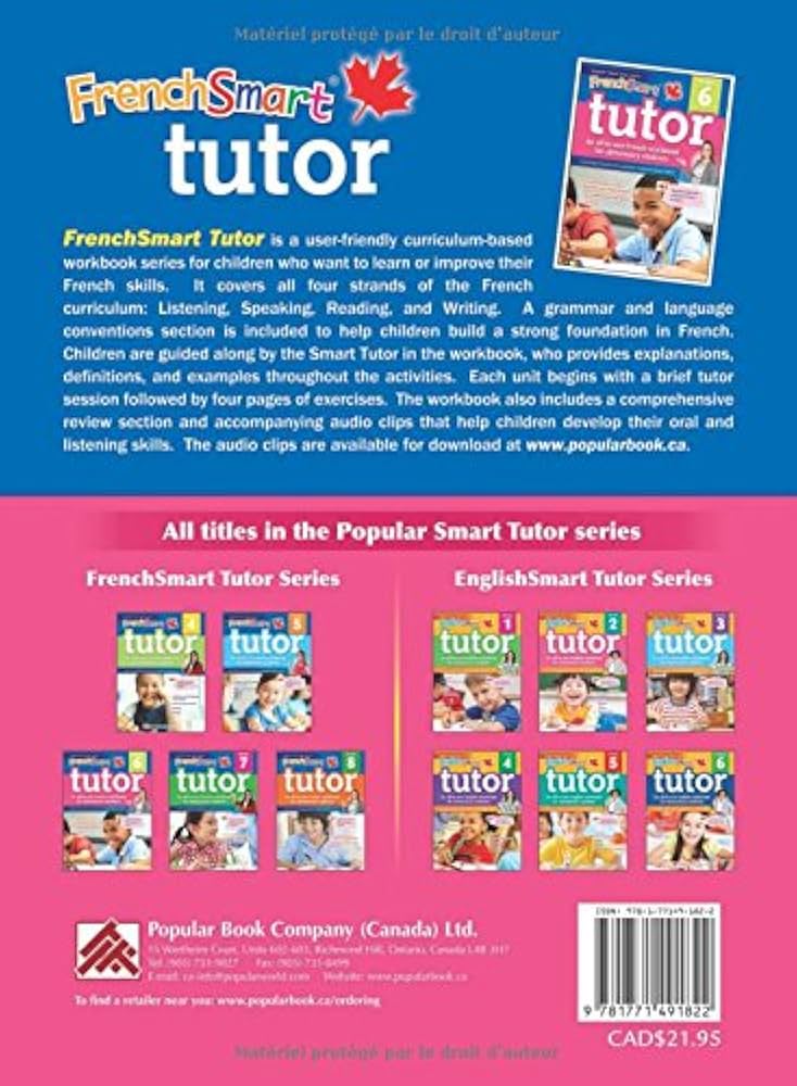 FrenchSmart Tutor 6: A Grade 6 French Workbook with
