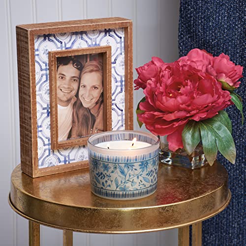 Primitives-by-Kathy-Blue-Florals-Decorative-Inset-Photo-Frame Primitives by Kathy Blue Florals Decorative Inset Photo Frame