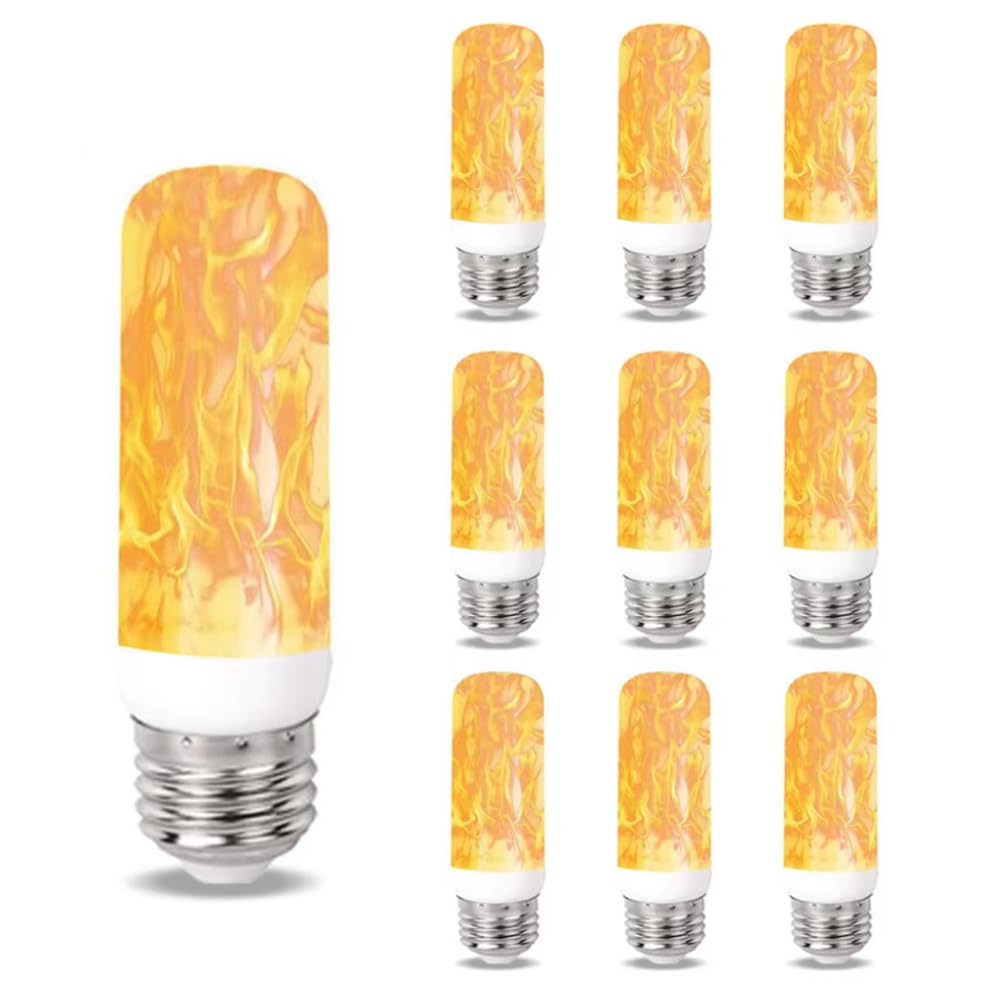 10Pcs E27 LED Fiamma Lampadina AC85V-265V 5W Lampada Fuoco Lampadina Mais Sfarfallio Luce LED Effetto Fiamma Dinamica per L'illuminazione Domestica