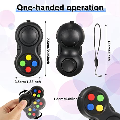 24 Pcs Fidget Pad Classic Retro Controller Game Pad Fidgets Controller Handheld Fidget Controller Sensory Educational Toy Controller For Relieving Stress Adhd Add Ocd Autism Anxiety (Solid Style) #TOP2
