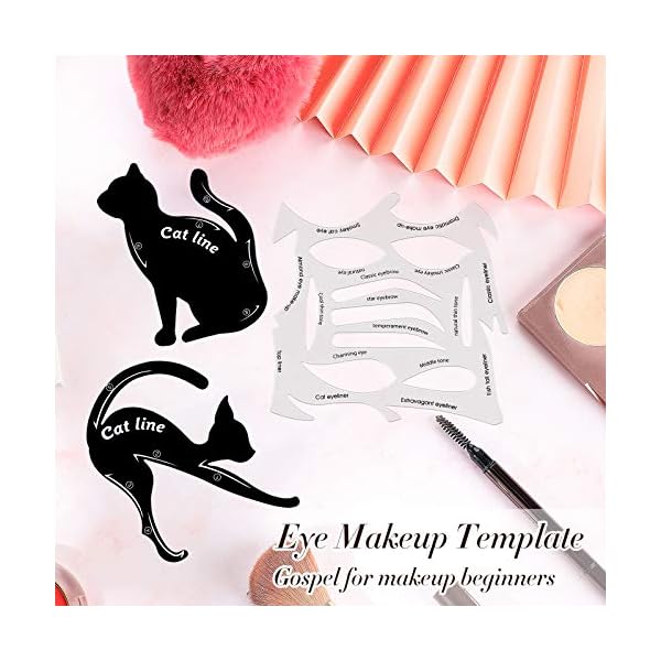 10-Sets-2-in-1-Cat-Eyeliner-Molds-Smoky-Eyeliner-Stencil-Pads-Eyeshadow-Applicators-Eyeliner-Template-Plate-Matte-PVC-Material-Eye-Makeup-Tool-Kit-Quick-Makeup-Stencil 10 Sets 2 in 1 Eyeliner Molds Eyeliner Stencil Pads Eyeshadow Applicators Eyeliner Template Plate Matte PVC Material Eye Makeup Tool Kit Quick Makeup Stencil