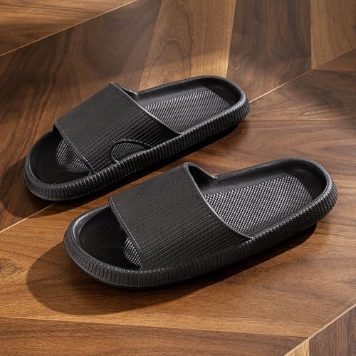 Shower Slippers for Women and Men, Bathroom Shoes House Slip-on Slides, Home Beach Wear Pool Sandals, Non-Slip Ultra Lightweight Soft Sole Indoor Open Toe Garden Footwear2