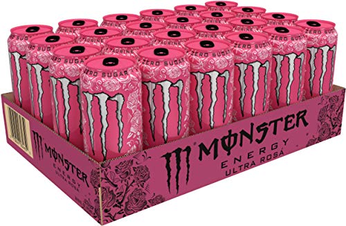 Image of Monster Energy Ultra Rosa, Sugar Free Energy Drink, 16 Ounce (Pack of 24)