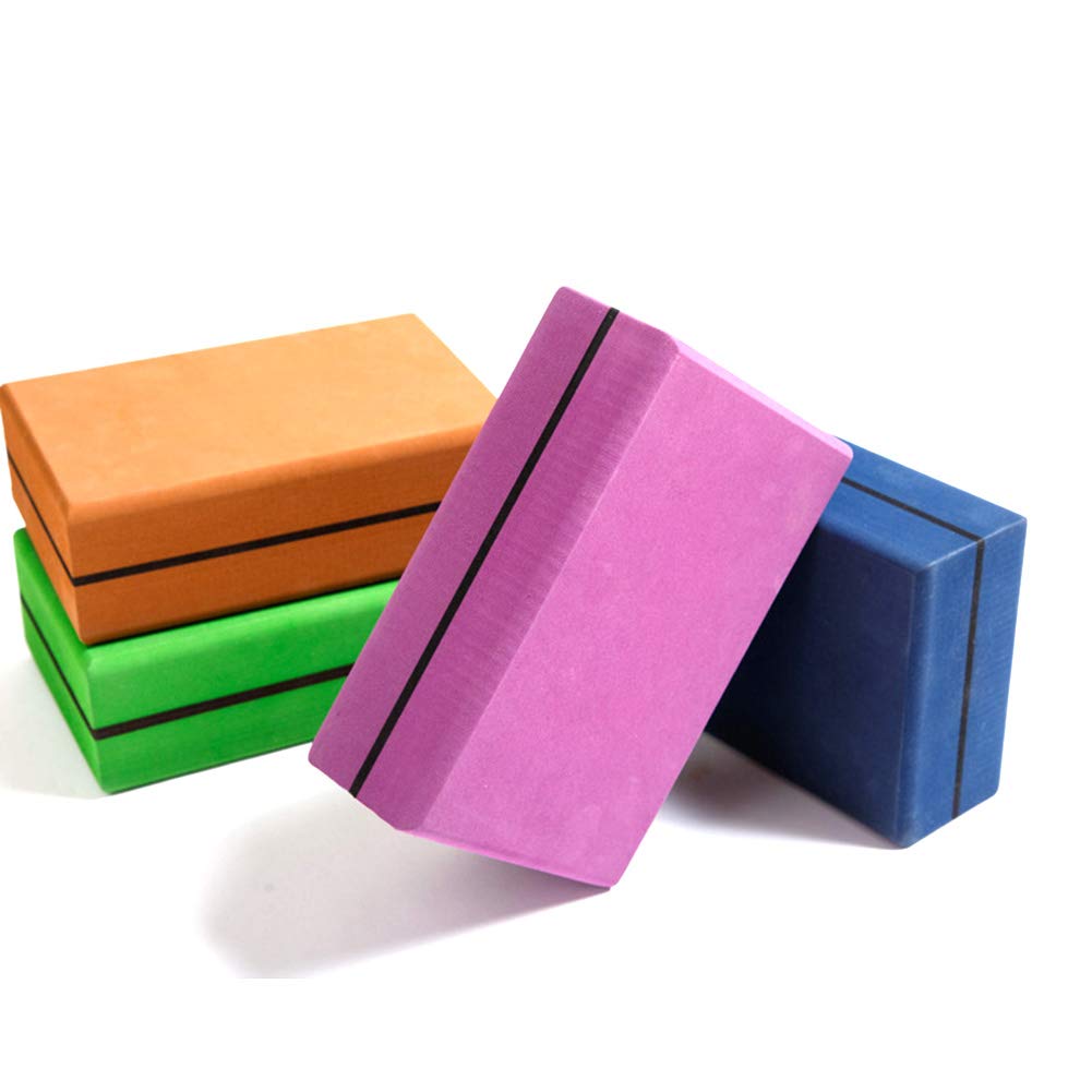 AIZYR Conjunto De Bloques De Yoga De 2, Bloques De Espuma De Yoga Kits De Yoga Ecológicos para Profundizar Tus Poses & Mejorar El Equilibrio Ideal para Yoga, Pilates Y Ejercicio,Verde