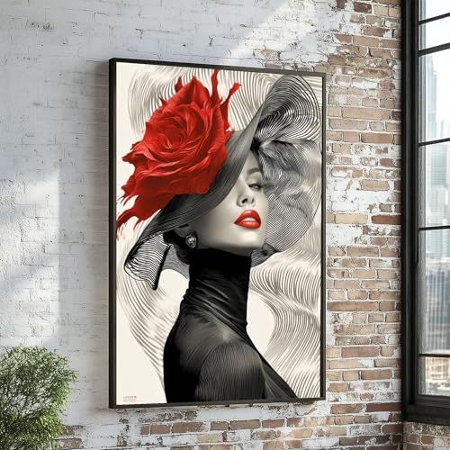 Tableau sur toile Dame élégante : une œuvre d'art sur châssis de qualité supérieure