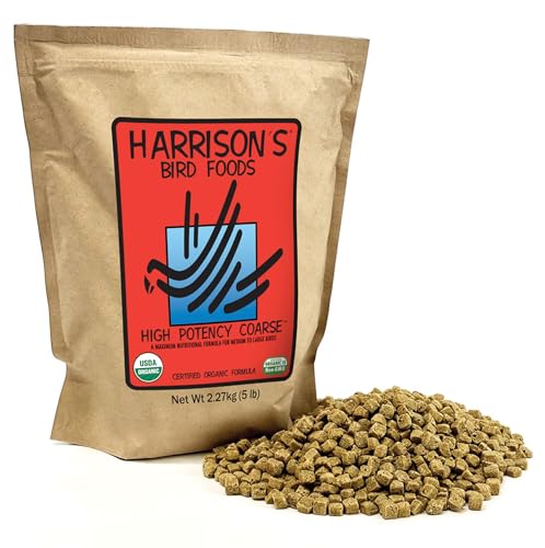 Harrisons Bird Foods Harrison`S High Potency Coarse 5Lb - Complete Parrot Diet