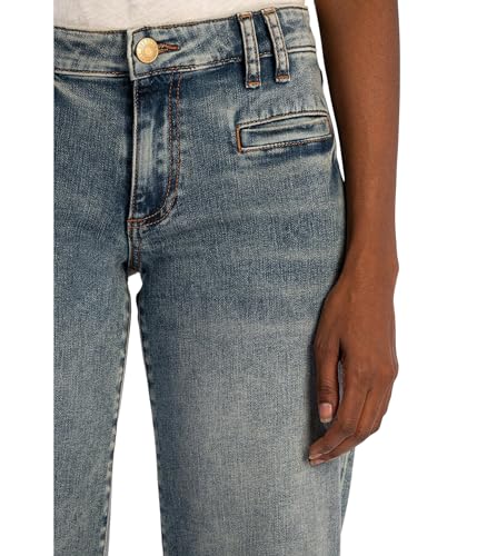 KUT from the Kloth Women's Charlotte Mid Rise with Regular Hem-frt Welt in Relative4