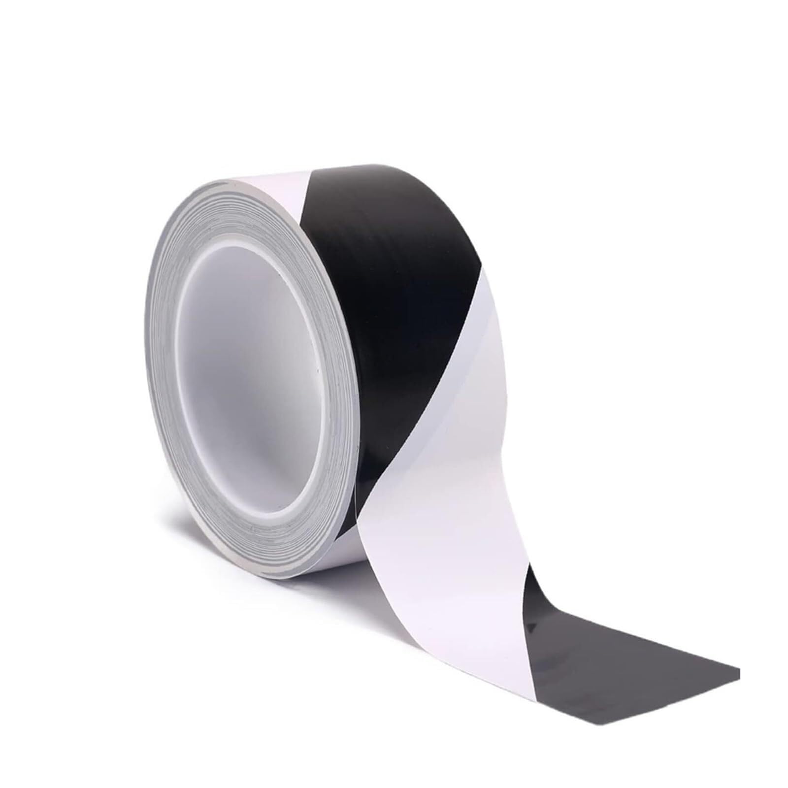 Selbstklebendes Warnband Schwarz-Weiß 20 Mm X 33 M 2er Pack Bodenmarkierungsband Gefahrenbereich Absperrband