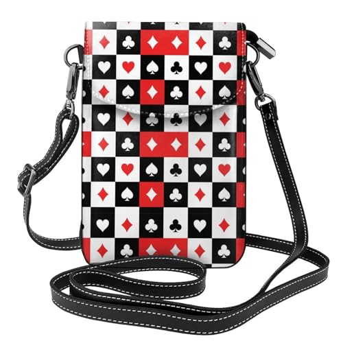 Vegan Leather Crossbody Phone Wallet, Flip Design with ID Window & Transit Card Slot for Daily Commute