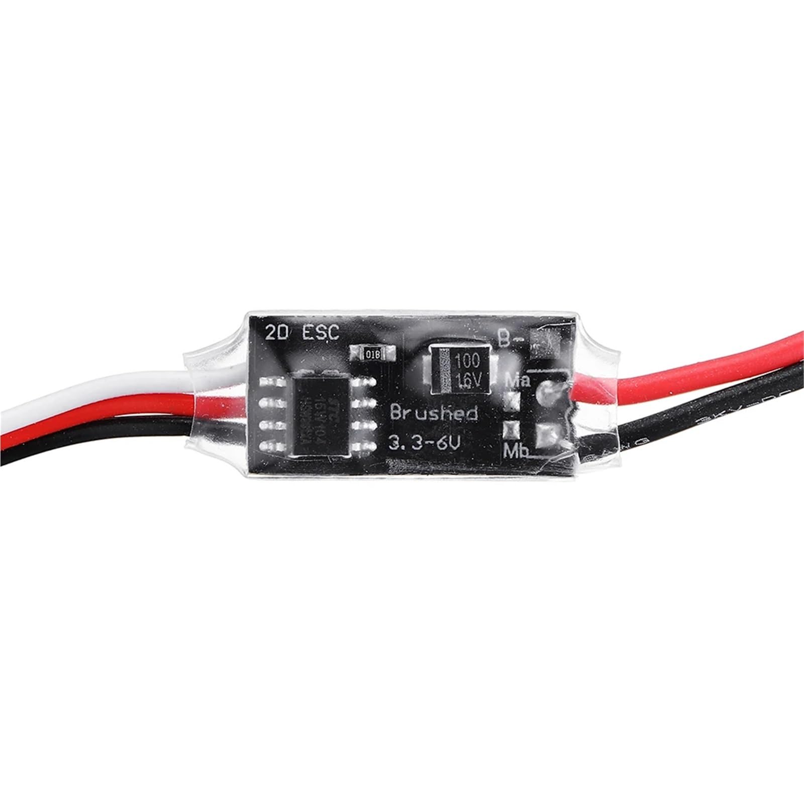 Per N20 TT 612 2.7A 1-2S Bidirezionale Spazzolato ESC 3-8V Silenzioso Drive Verricello Avanti Indietro Coreless Motore Fuoristrada Veicoli Veicolo ESC RC