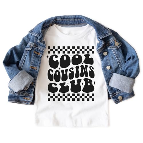 Cool Cousins Club Toddler Shirt - Cute Matching Retro Cousin Shirts - Natural Toddler & Youth Tee3