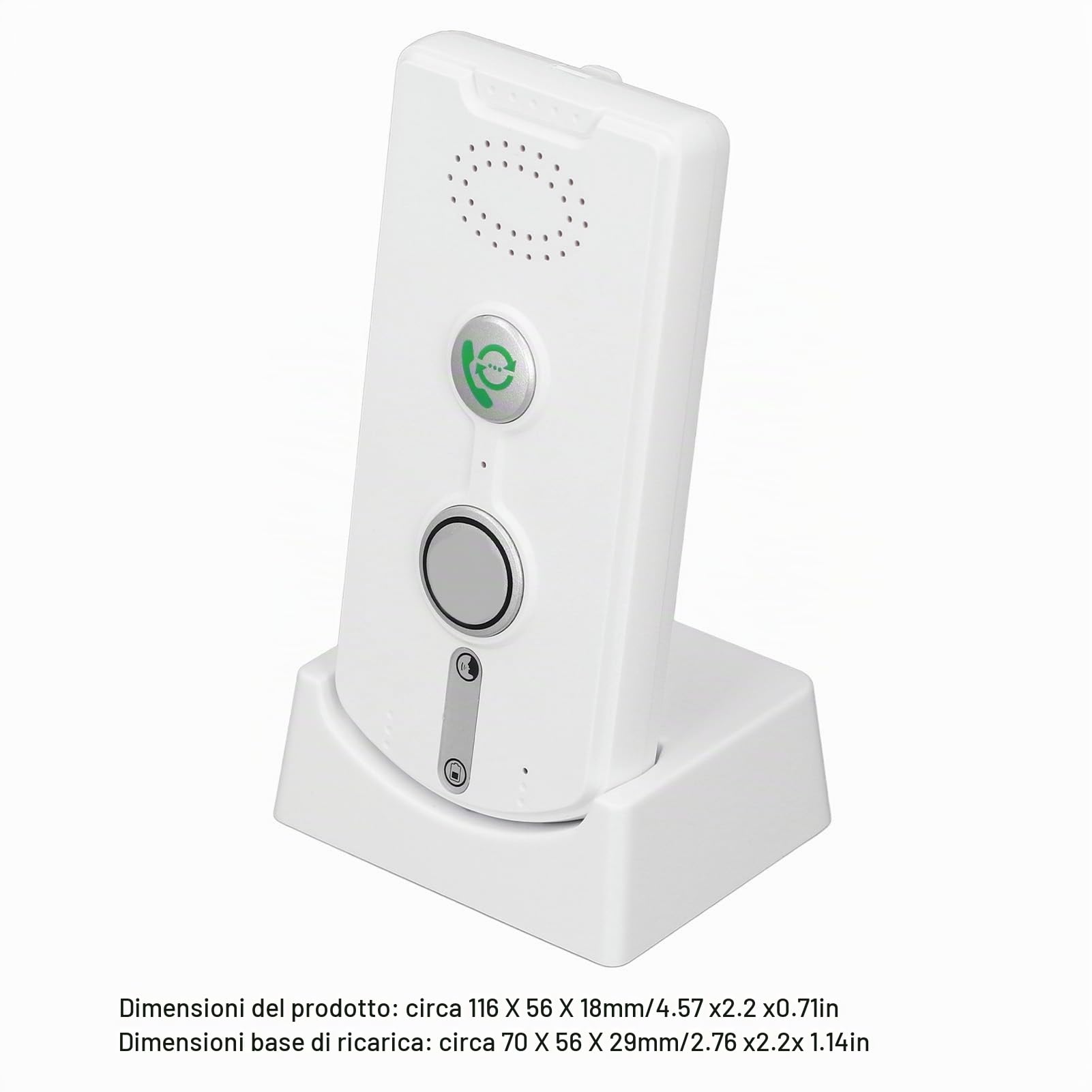 Intercom Wireless per Casa 1000 M VOCE VOCE Attivata Interfono a 2 Vie per Home House Business Room to Room DC5V 1A (WHITE)