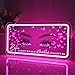 Britrio Pink Lashes Neon Sign Light for Beauty Salon Eyelash Extension Studio Business Stores Logo Office Butterfly LED Wall Art Decor Sign Lash Tech Birthday Gift 5V USB Powered with Dimmer Switch