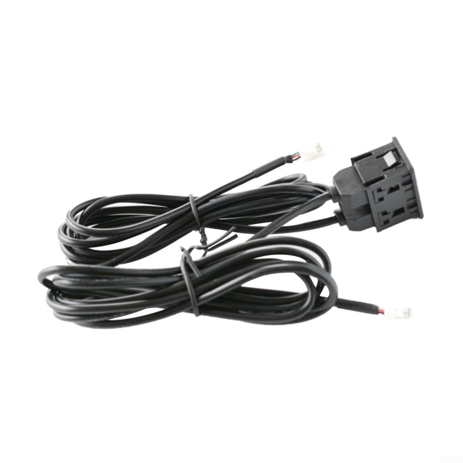 Double Prise USB Pour Tableau De Bord Voiture - Interface 4+6 Broches Avec Câble Extension 145 Cm - Universel