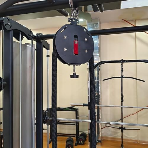 Regulowany system koła pasowego do domowej siłowni, sprzęt do treningu siłowego górnej części ciała z liną fitness do budowy mięśni