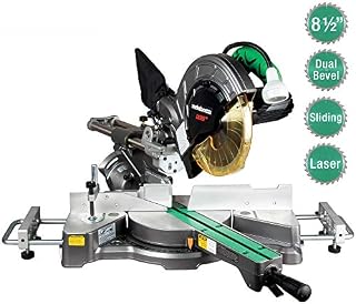 Metabo HPT 8-1/2" Sliding Compound Miter Saw, Laser Marker, LED Light, 9.5 Amp