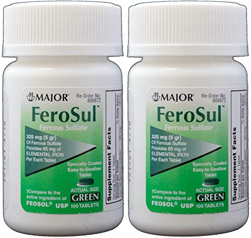 Major-Pharmaceutical-Ferosul-Ferrous-Sulfate-325mg-5-gr-Iron-Supplement-100-Count-Green-Tablet-2-Pack