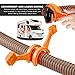 Gdnecad 2 PCS RV Sewer Hose Wrench, 3 Inch & 4 Inch Male/Female RV Spanner Wrench Set, Essential Camper Cleanout Plug Spanner for Connect Disconnect Sewer Hoses, Car Accessories