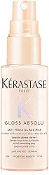Kérastase, Spray, Gloss Absolu, Glaze Milk Anti-Frizz, para todos os tipos de cabelos, com ácido hialurônico, glicólico e óleo de rosa silvestre, proporciona brilho, protetor térmico, 45ml
