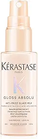 Kérastase, Spray, Gloss Absolu, Glaze Milk Anti-Frizz, para todos os tipos de cabelos, com ácido hialurônico, glicólico e óleo de rosa silvestre, proporciona brilho, protetor térmico, 45ml