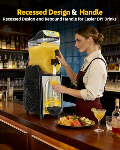 Image of GSEICE Slushie Machine for Home 4 Gallons Single Slushy Machine for Margaritas Slushy'S Frozen Drinks, 110V /60Hz Frozen Drink Machine for Family Reunion Birthday Wedding Parties