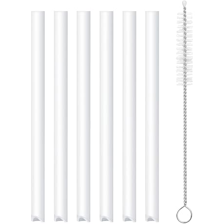 Reusable Replacement Straws Compatible with ThemosFlask Kids 14oz Water Bottle with Straw...