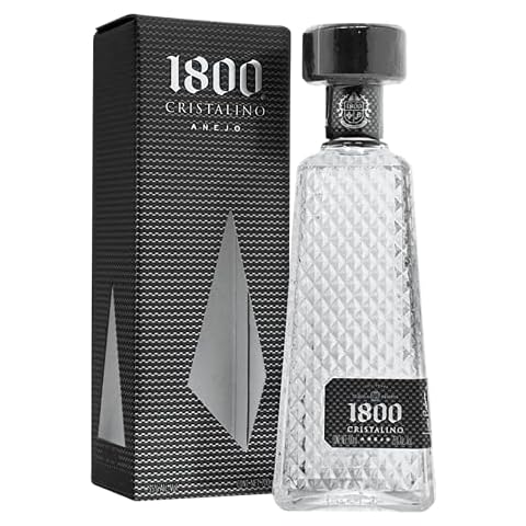Tequila 1800 Cristalino Añejo 100% Agave Azul Cover