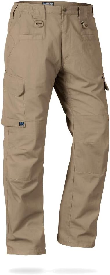 LAPG Men's Basic Operator Pants, Water-Resistant, Lightweight & Durable Tactical Ripstop Hiking EDC Pants for Men