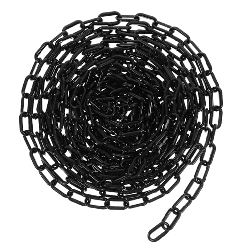 Chaîne de sécurité en plastique noire 10m SHINEOFI pour barrière