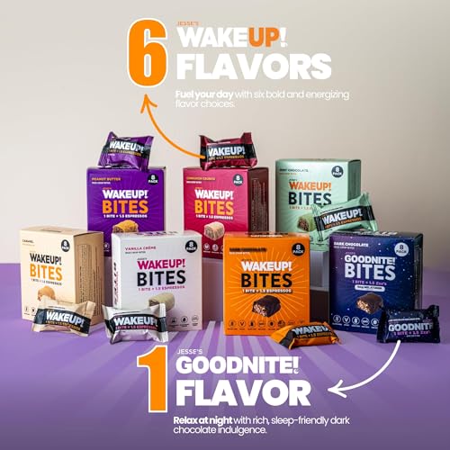 Image of WAKE UP! Cinnamon Crunch Protein Bites, 1.5 Espressos, 3 Pack (24 Bites)