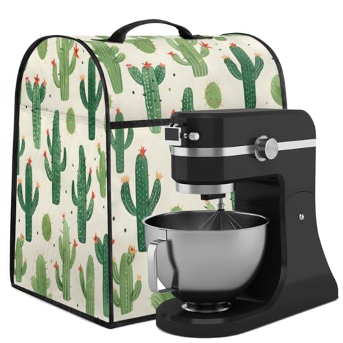 Coffee Maker Cover Cactus Theme Kitchen Appliance Covers Small Appliance Covers Blender Cover Juicer Cover Dust Covers for Kitchen Appliances with Top Handle and Pockets,Washable,C436