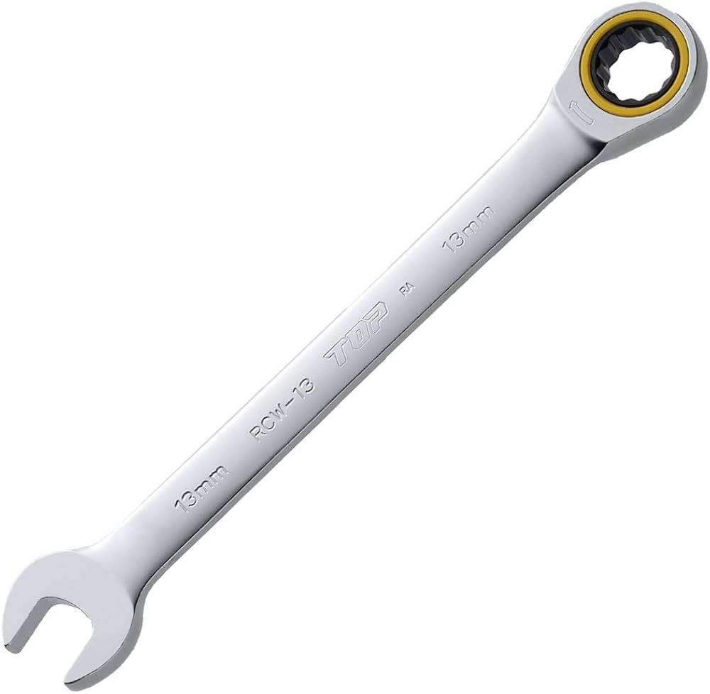 トップ工業 (TOP) ラチェットコンビ 対辺13mm 本締め可 送り角度5° ギアレンチ RCW-13