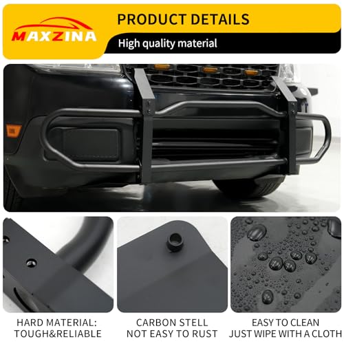 Image of Bull Bar Compatible with 2022-2024 Ford Maverick XLT (Not for 2025+) Front Bumper Carbon Steel Bolt-On Grill Bar Bumper Grille Brash Gurad for 2023 Maverick Accessories (Not for FX4 Package)